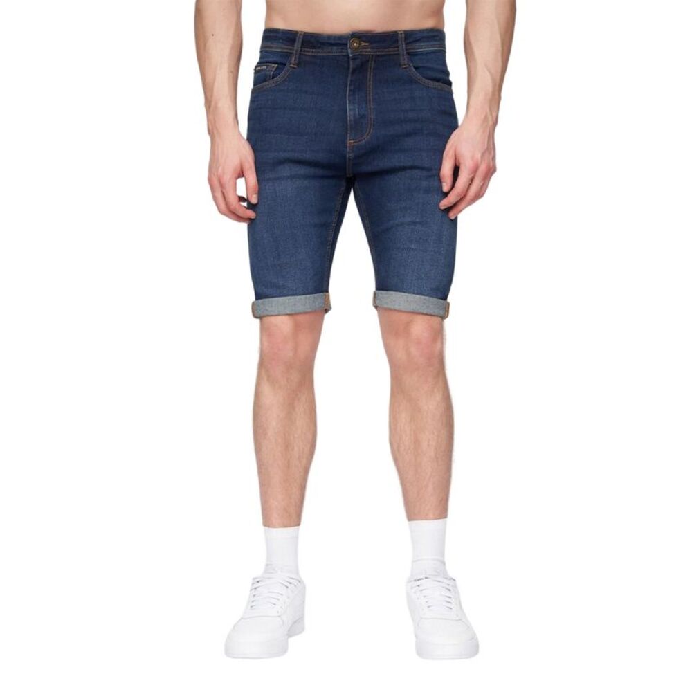 Henleys Mens Flex Denim Shorts / Dark Wash